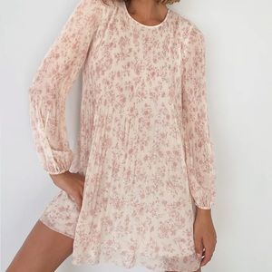 Wilfred pink floral dress from Aritzia